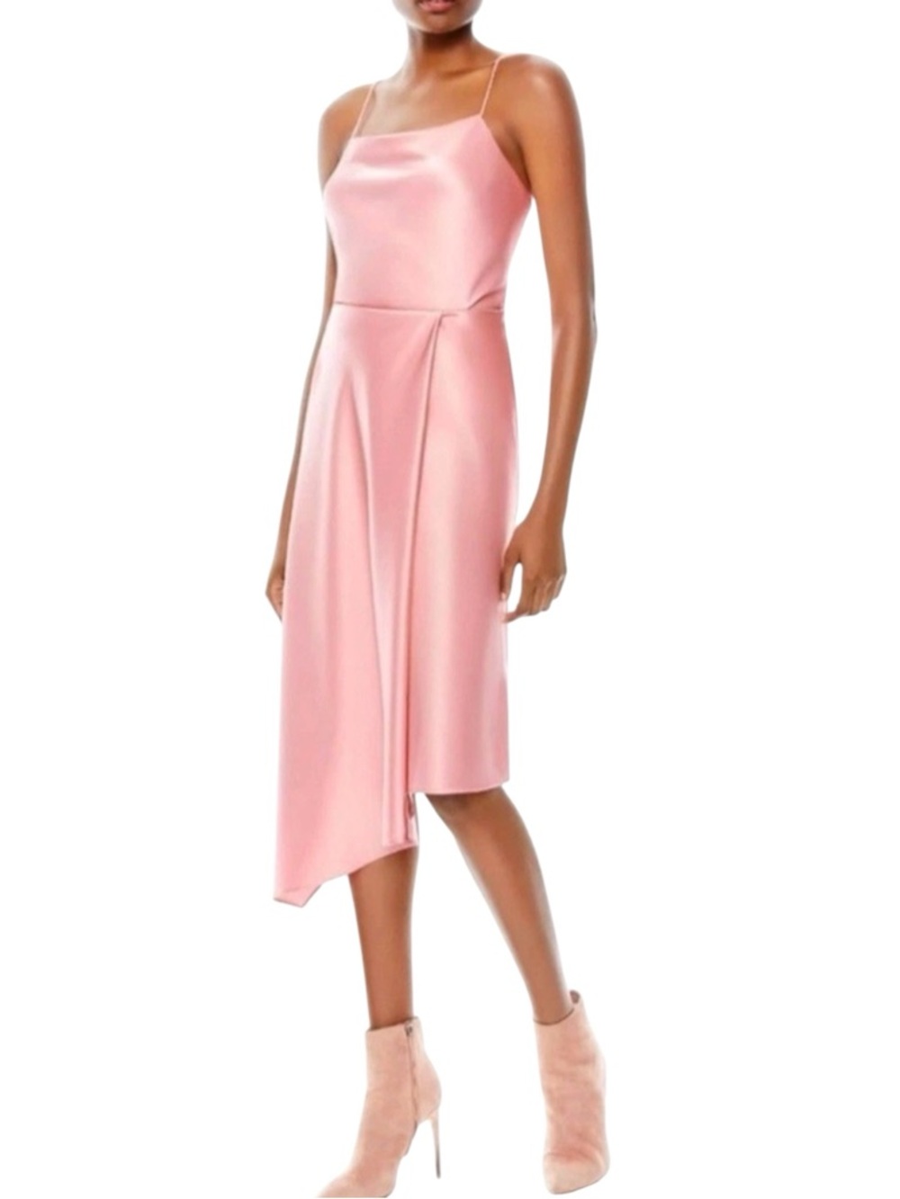 Alice + Olivia Jayla Asymmetric Skirt, Rose